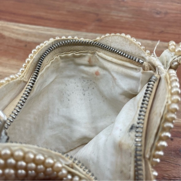 Miranda Small beaded clutch bag, vintage 50s made in Japan 6 x 3” - Picture 5 of 7